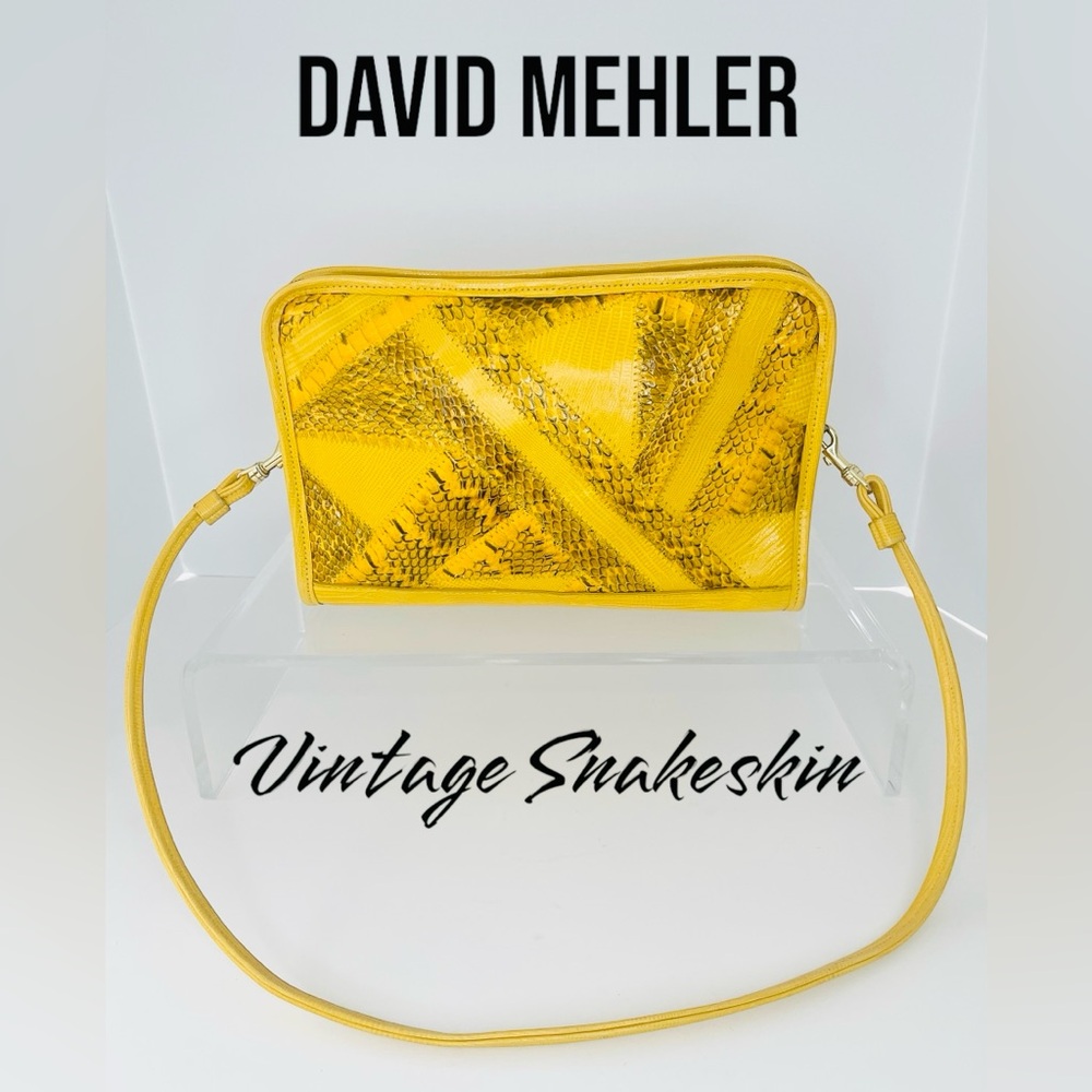 🛼Vintage🛼David Mehler for DAME🛼Snakeskin🛼Shoulder Purse🛼New
